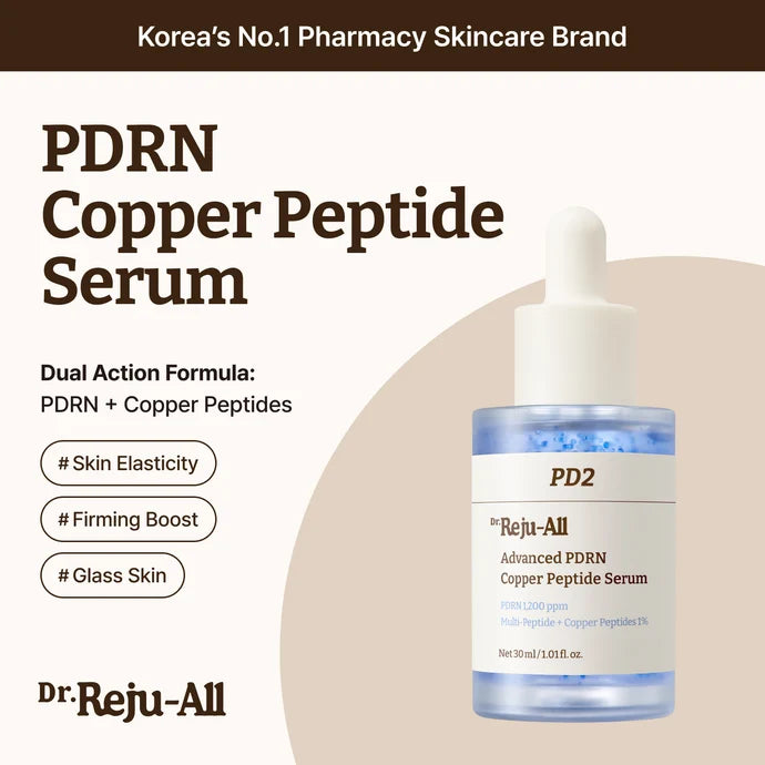 Dr.Reju-All Advanced PDRN Copper Peptide Serum 30ml — Korean salmon PDRN and copper peptide firming serum Australia