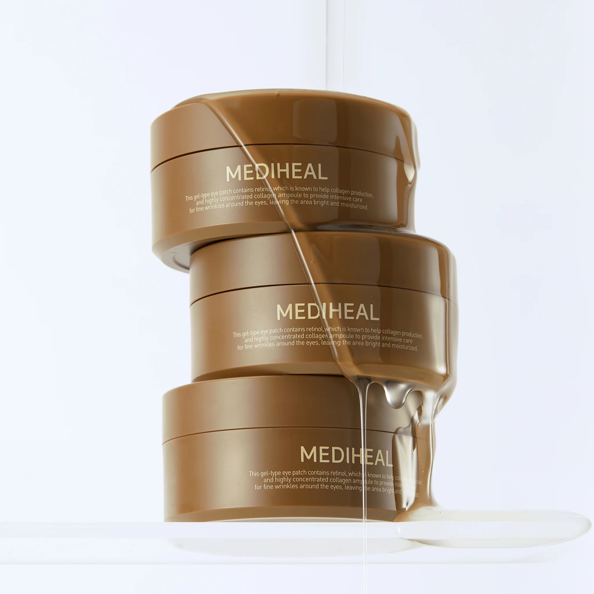 Mediheal Retinol Collagen Eye Ampoule Patch 60 patches — Korean retinol and collagen hydrogel under-eye patches for wrinkles and firmness Australia