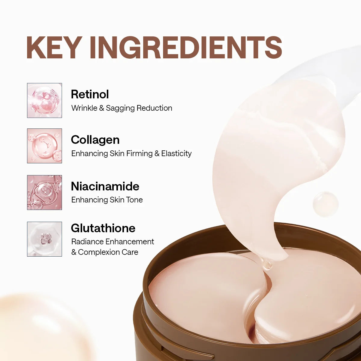 Mediheal Retinol Collagen Eye Ampoule Patch 60 patches — Korean retinol and collagen hydrogel under-eye patches for wrinkles and firmness Australia