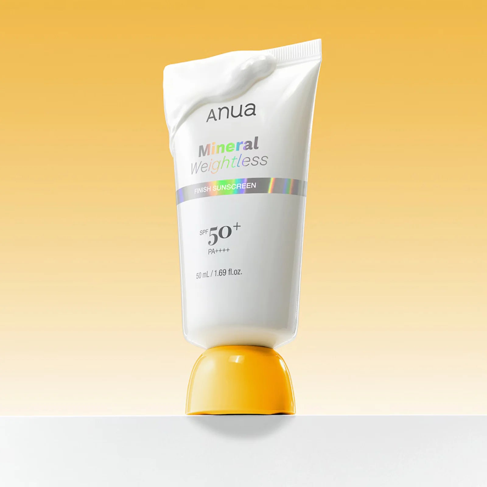 Anua Mineral Weightless Finish Sunscreen SPF50 PA++++ 50ml — Korean zinc mineral sunscreen for sensitive skin, weightless no-heavy finish Australia