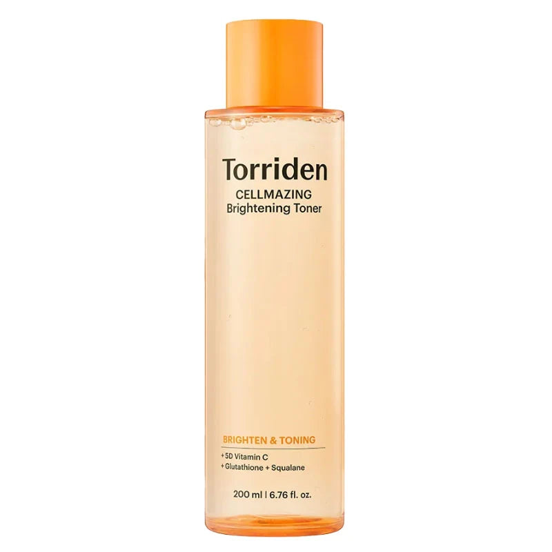 Torriden CELLMAZING Brightening Toner 200ml, vegan Korean vitamin C and glutathione brightening toner that evens the look of dull, uneven skin Australia