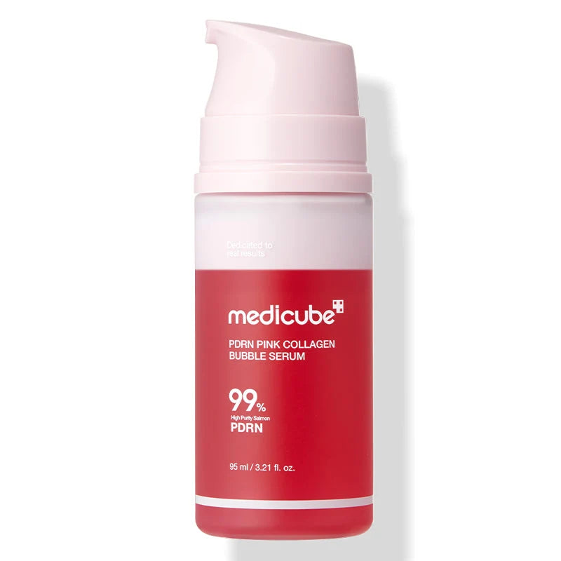 Medicube PDRN Pink Collagen Bubble Serum 95ml — Korean bubble serum with 5% niacinamide, salmon DNA PDRN and collagen Australia