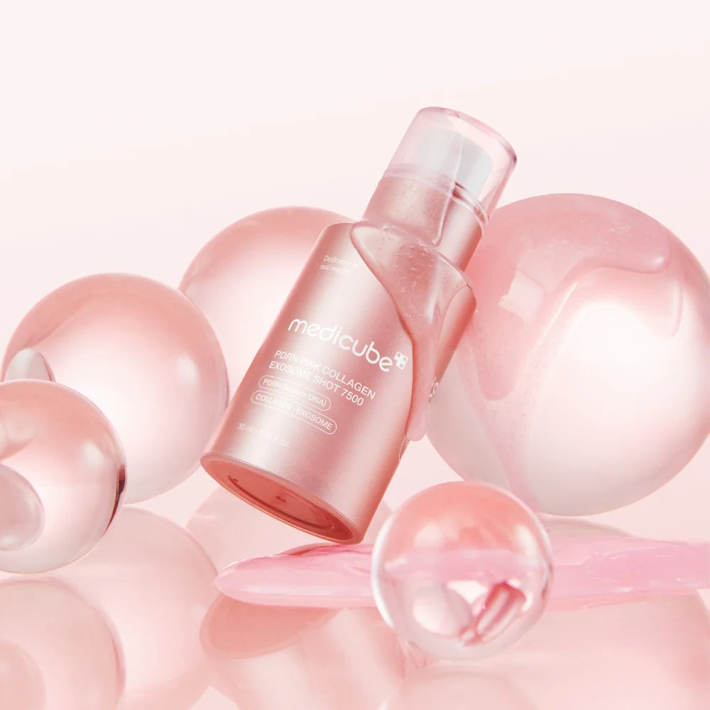 Medicube PDRN Pink Exosome Shot Serum 7500 30ml — Korean salmon DNA PDRN exosome collagen retinol serum Australia