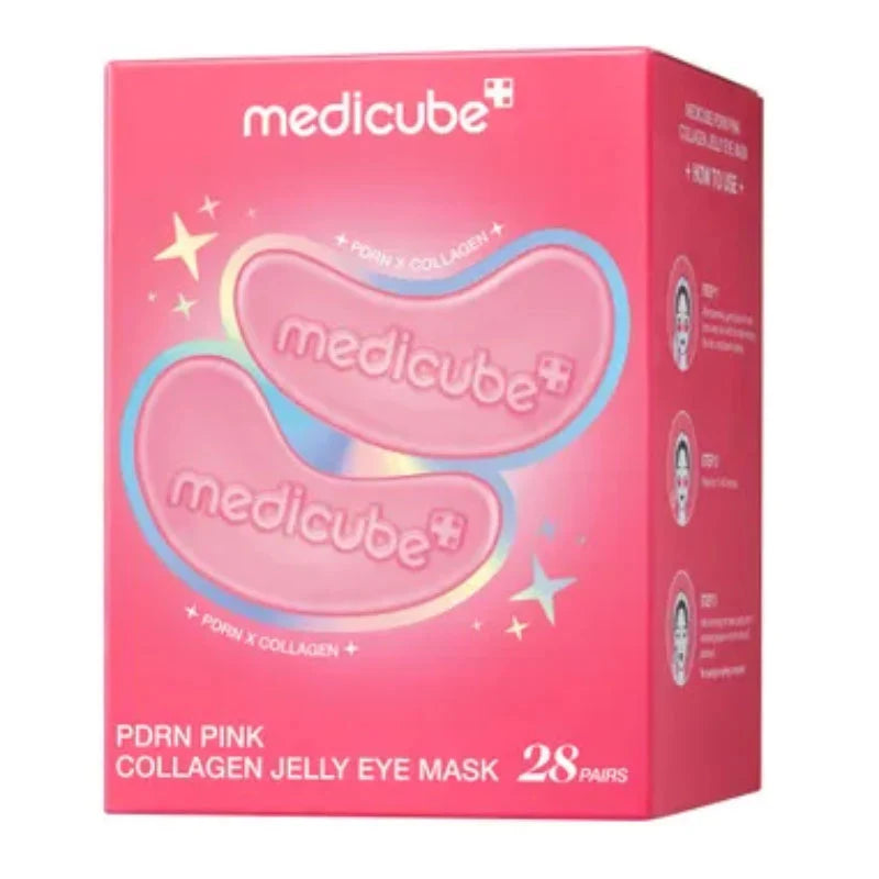 Medicube PDRN Pink Collagen Jelly Eye Mask — Korean hydrogel eye patches with salmon DNA PDRN, collagen and NAD for fine lines and puffiness Australia