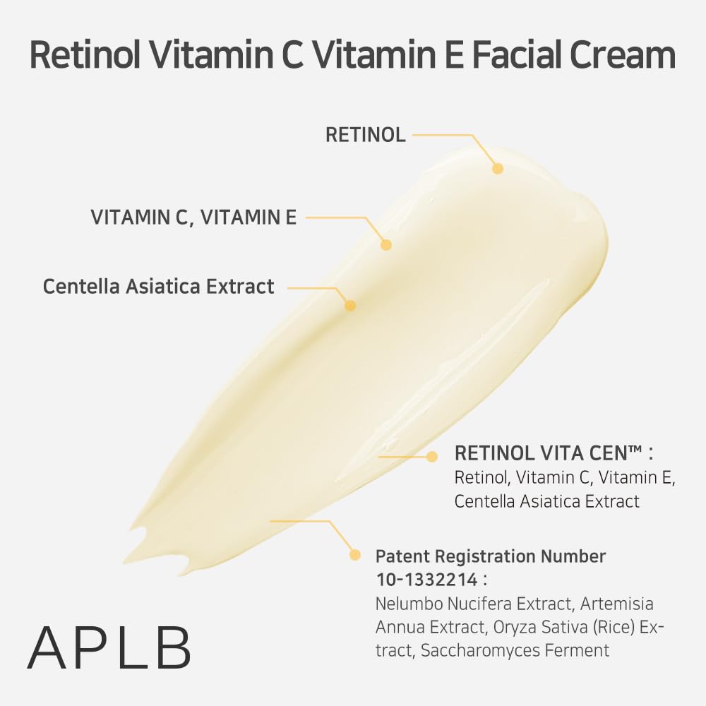 APLB Retinol Vitamin C Vitamin E Facial Cream | RETINOL VITA CEN™ 21.6%