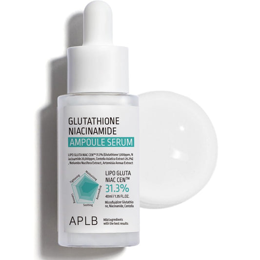 APLB Glutathione Niacinamide Ampoule Serum | LIPO GLUTA NIAC CEN™ 31.3% 1.35 FL.OZ 40ml | Korean Skincare