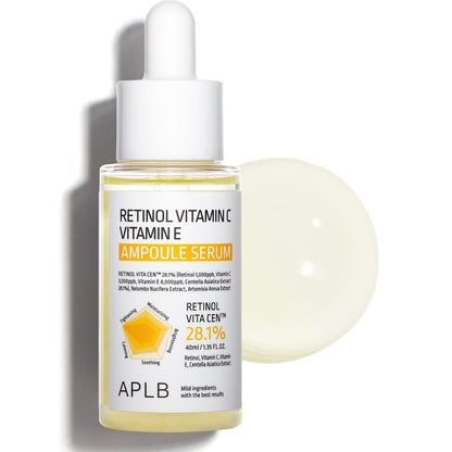 APLB Retinol Vitamin C Vitamin E Ampoule Serum | RETINOL VITA CEN™ 28.1%