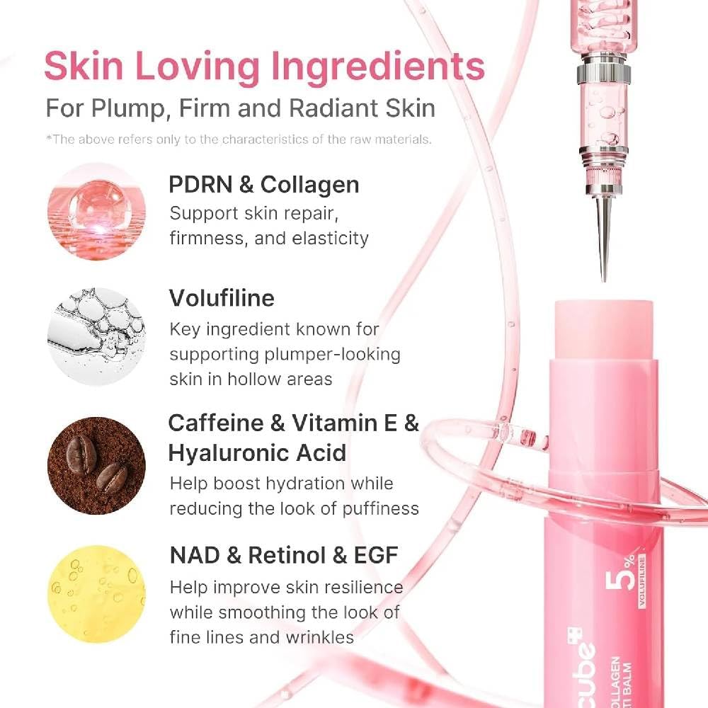 Medicube PDRN Pink Collagen Volume Multi Balm 10g pink anti-ageing stick Volufiline PDRN Australia