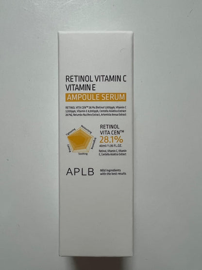 APLB Retinol Vitamin C Vitamin E Ampoule Serum | RETINOL VITA CEN™ 28.1%