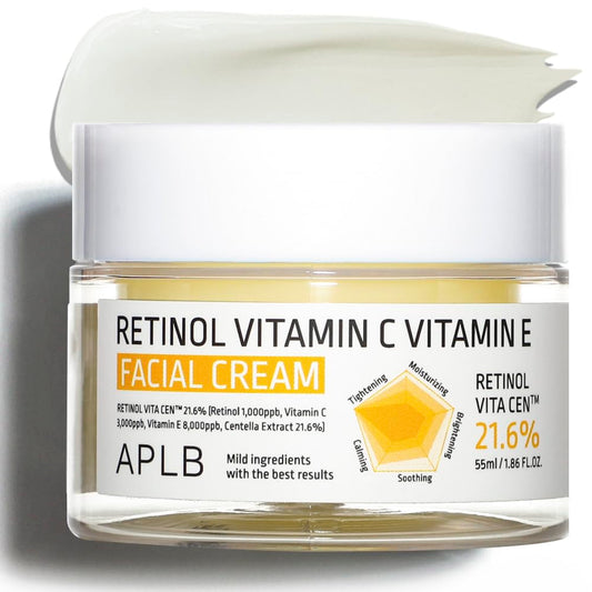 APLB Retinol Vitamin C Vitamin E Facial Cream | RETINOL VITA CEN™ 21.6%