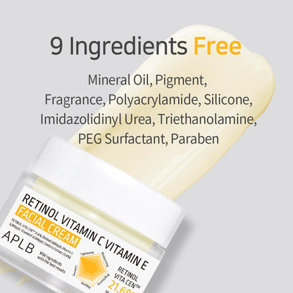 APLB Retinol Vitamin C Vitamin E Facial Cream | RETINOL VITA CEN™ 21.6%