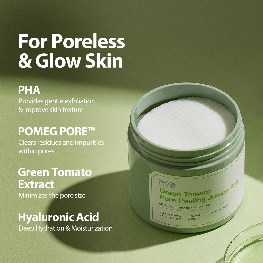 SUNGBOON EDITOR - Green Tomato Pore Peeling Jumbo Pad