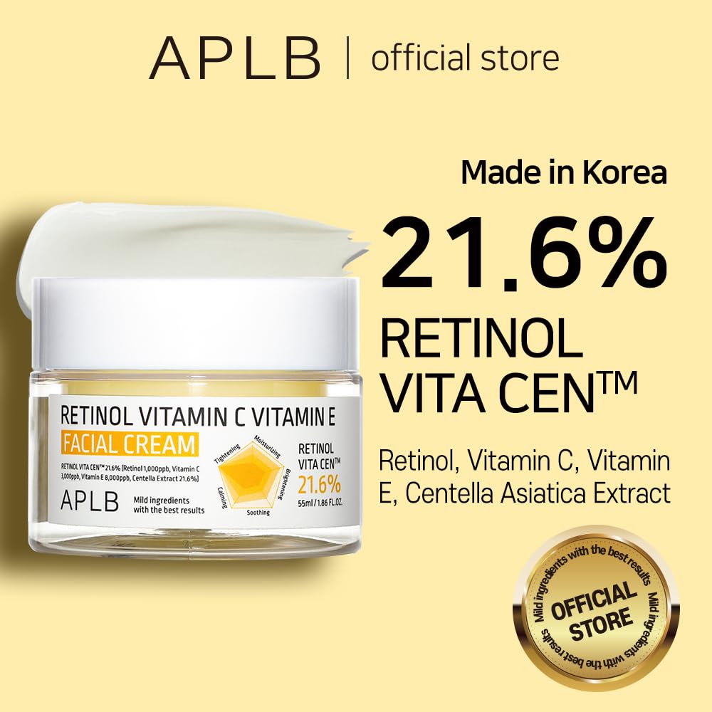 APLB Retinol Vitamin C Vitamin E Facial Cream | RETINOL VITA CEN™ 21.6%