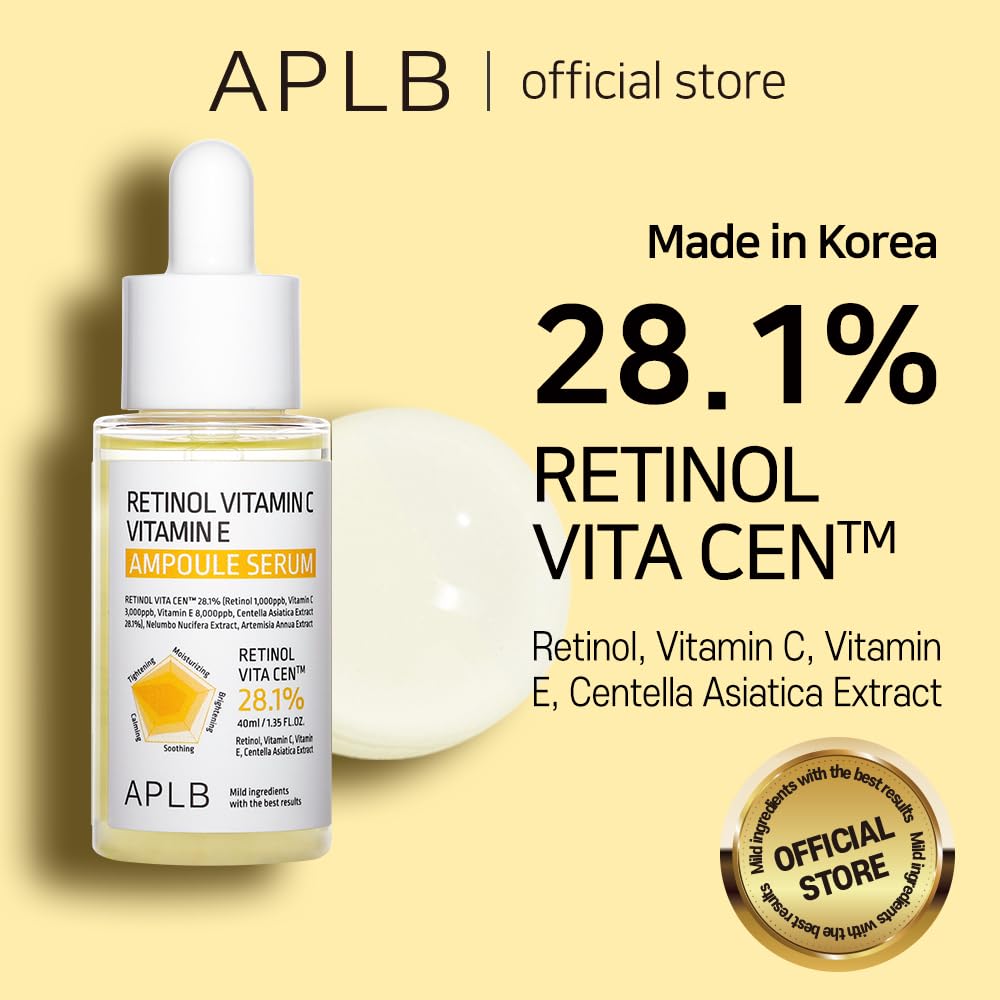 APLB Retinol Vitamin C Vitamin E Ampoule Serum | RETINOL VITA CEN™ 28.1%