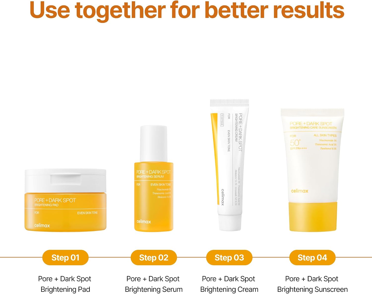Celimax Pore + Dark Spot Brightening Serum 30ml — niacinamide tranexamic acid brightening serum Australia