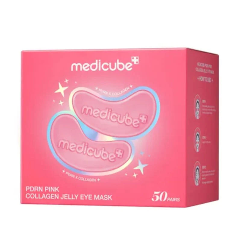 Medicube PDRN Pink Collagen Jelly Eye Mask — Korean hydrogel eye patches with salmon DNA PDRN, collagen and NAD for fine lines and puffiness Australia