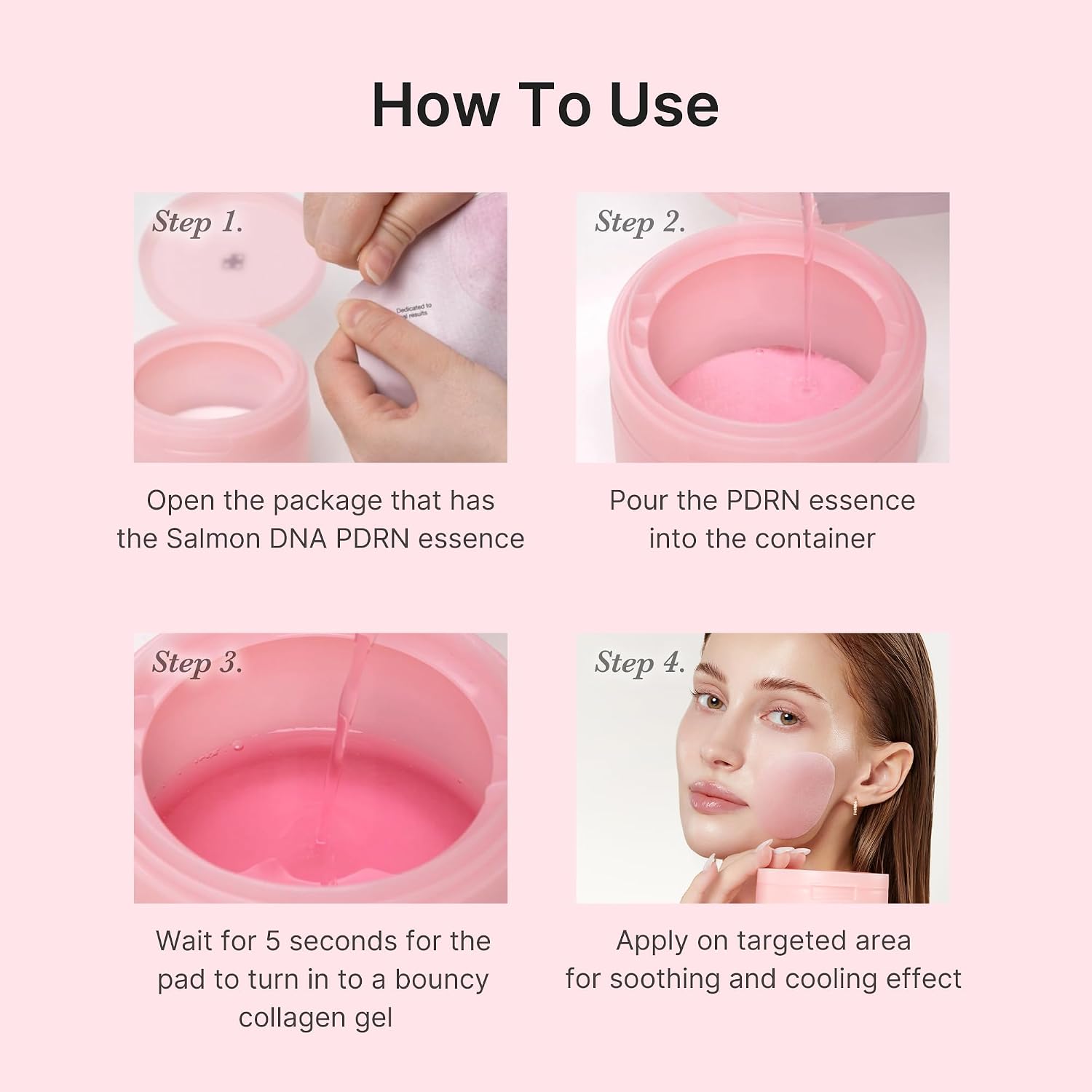 Medicube PDRN Pink Collagen Toning Gel Toner Pad 70 pads — Korean salmon DNA PDRN centella soothing toner pads Australia