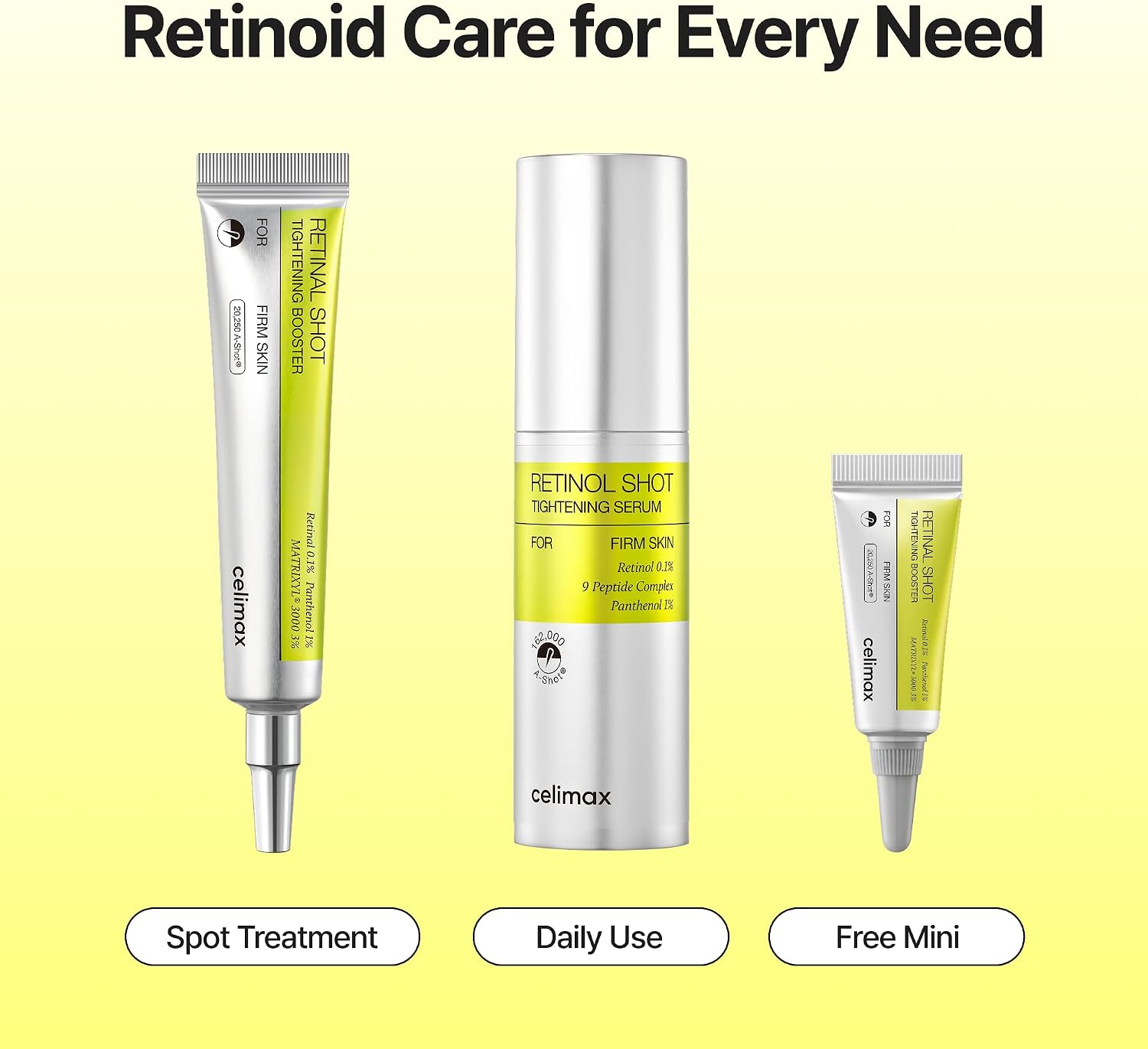 The Vita-A Retinol + Retinal Shot Tightening Serum & Booster Set