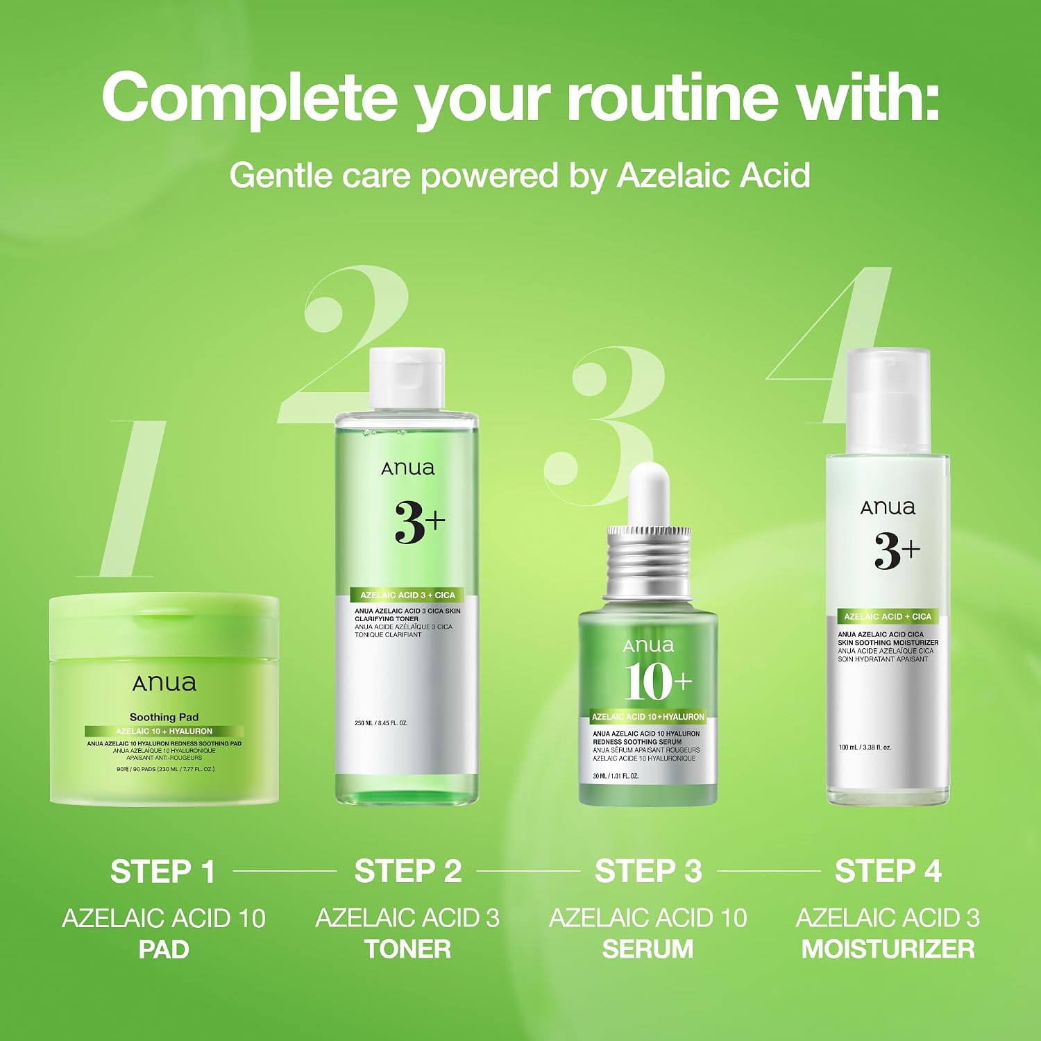 Anua Azelaic Acid 10 Hyaluron Redness Soothing Serum