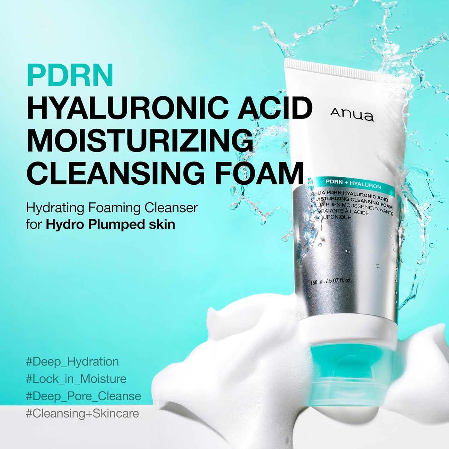 PDRN Hyaluronic Acid Moisturising Cleansing Foam