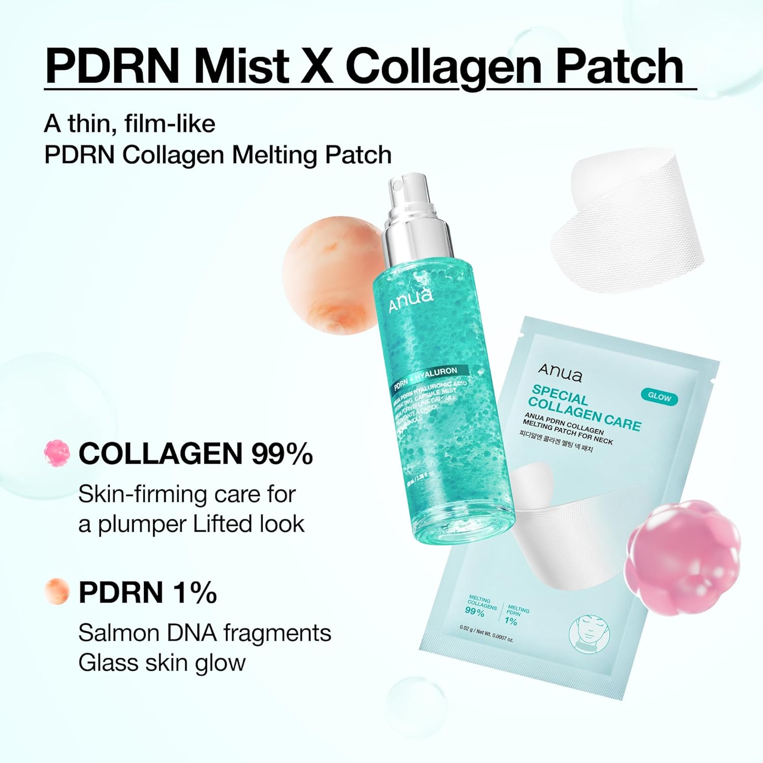 PDRN Collagen Melting Patch For Neck 1 Box (4 Patches)