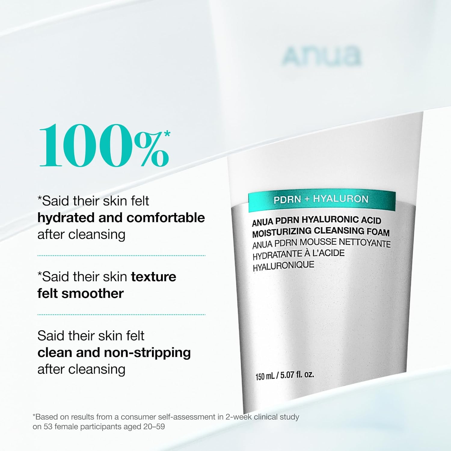 PDRN Hyaluronic Acid Moisturising Cleansing Foam