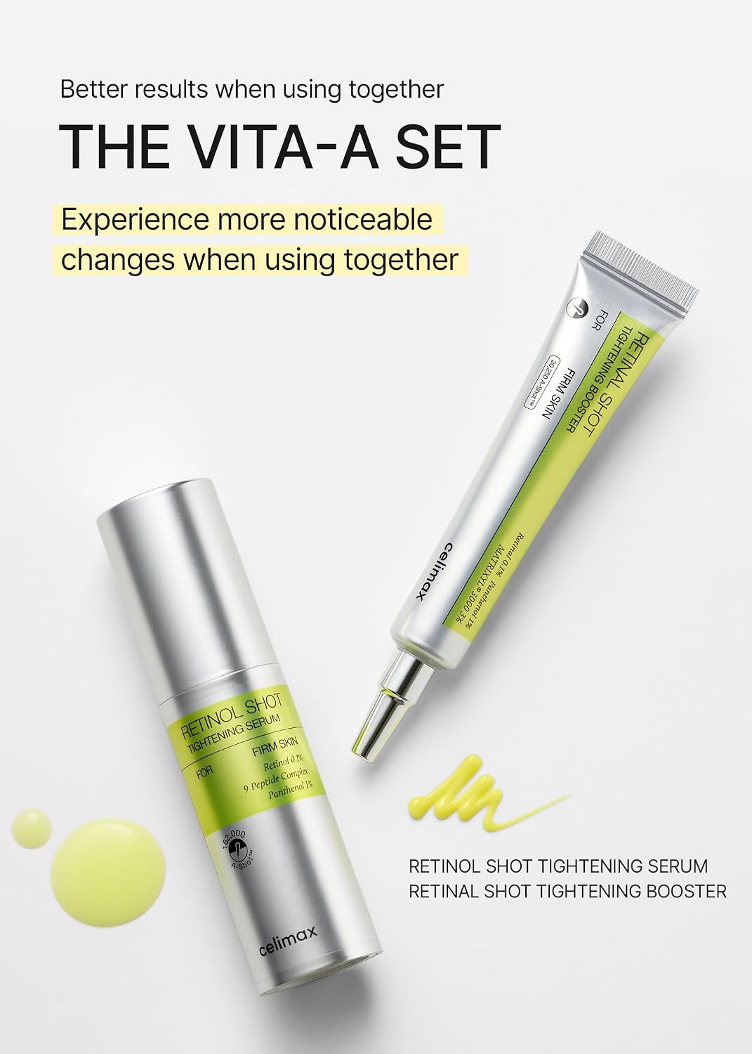 Celimax Vita-A Retinol Shot Tightening Serum 30ml — Korean 0.1% retinol firming serum