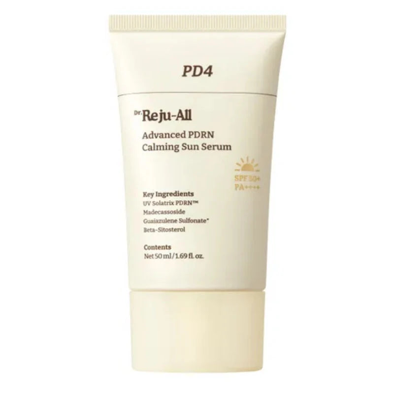 Dr.Reju-All Advanced PDRN Calming Sun Serum SPF50+ PA++++ 50ml — lightweight Korean sunscreen serum with PDRN and Centella Australia