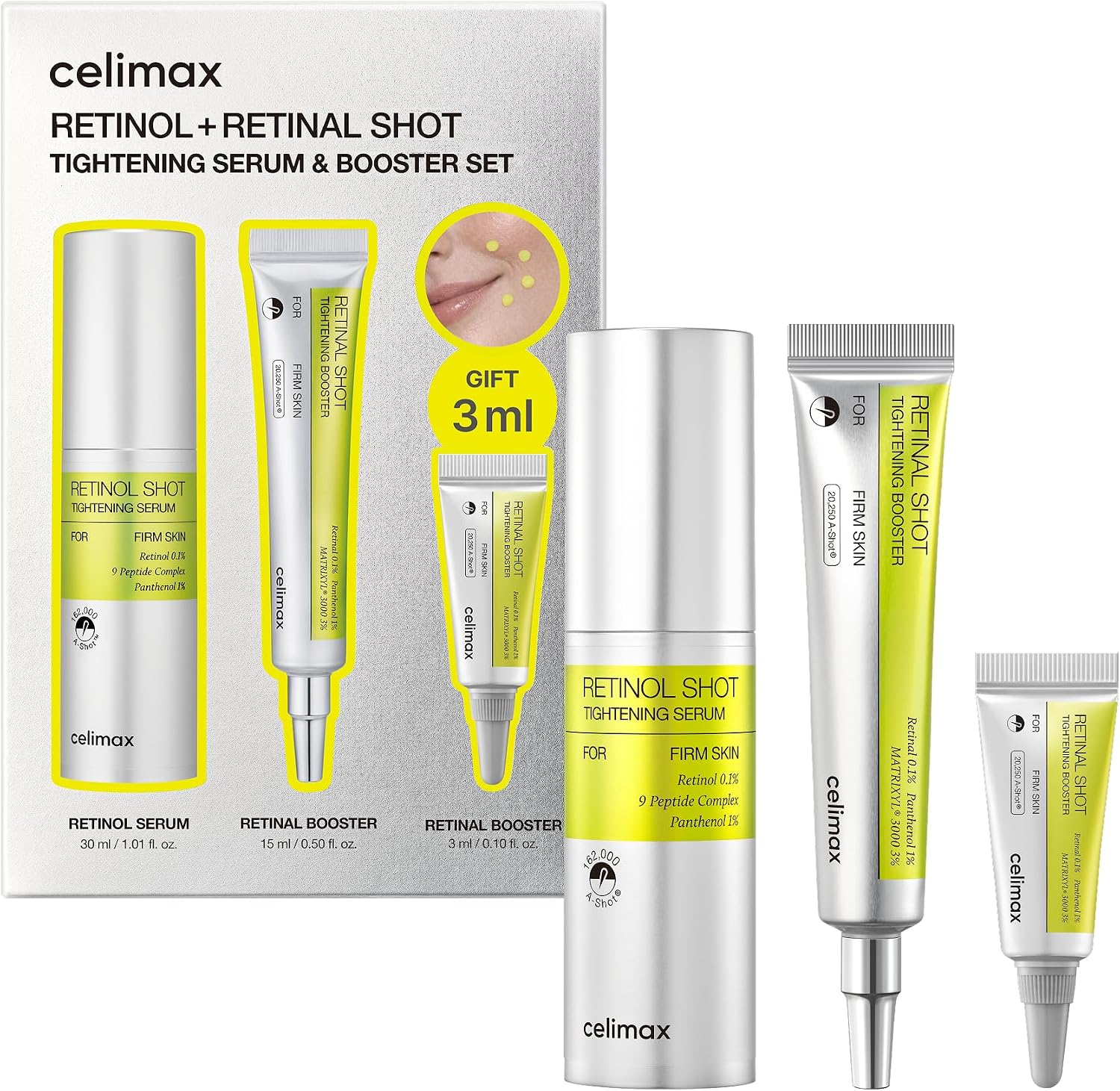 The Vita-A Retinol + Retinal Shot Tightening Serum & Booster Set