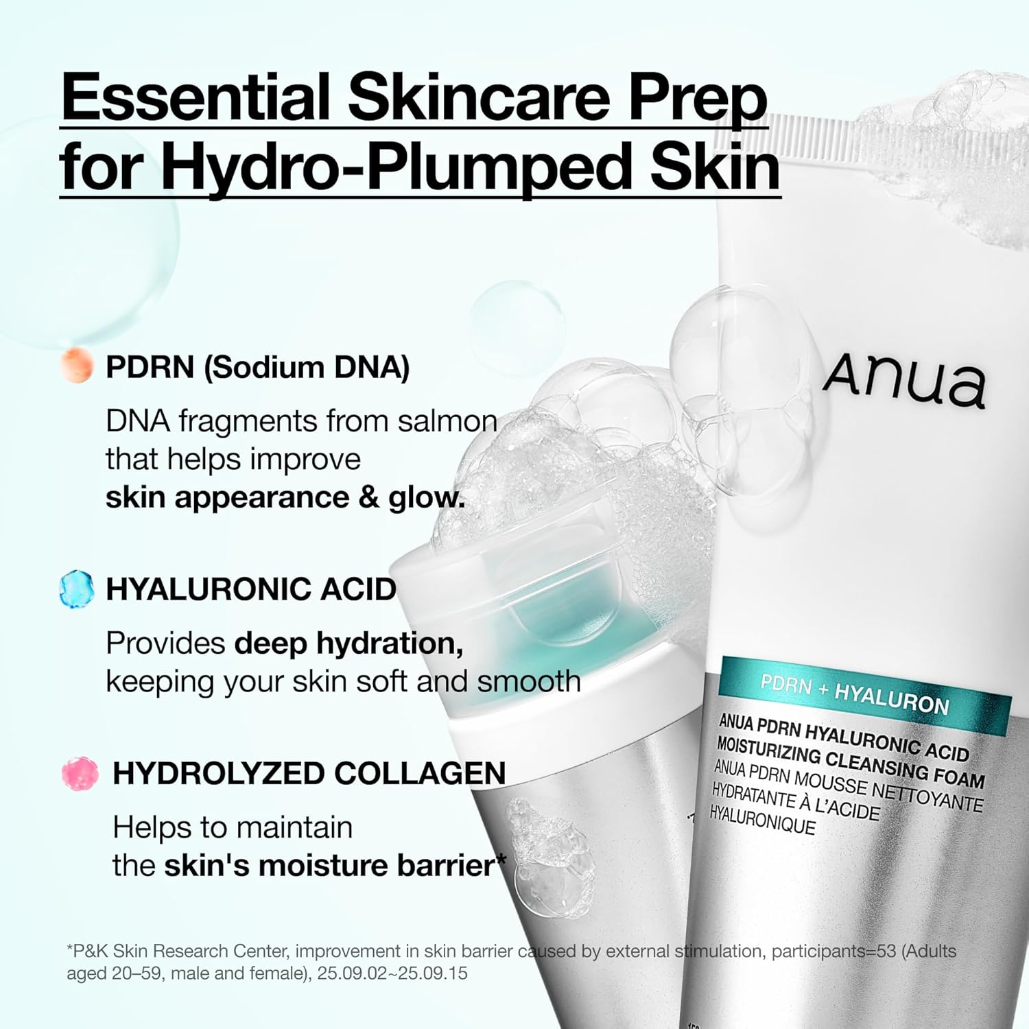 PDRN Hyaluronic Acid Moisturising Cleansing Foam