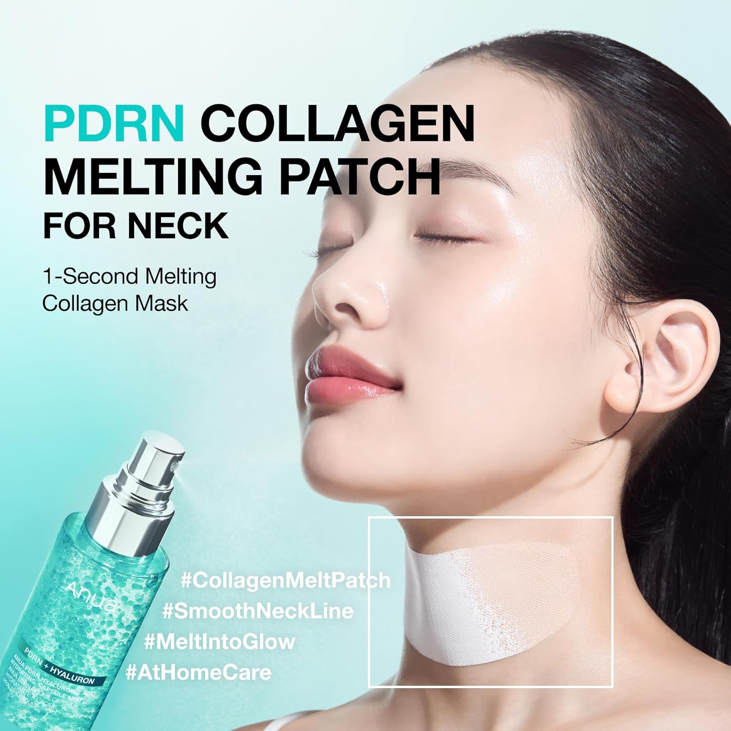 PDRN Collagen Melting Patch For Neck 1 Box (4 Patches)