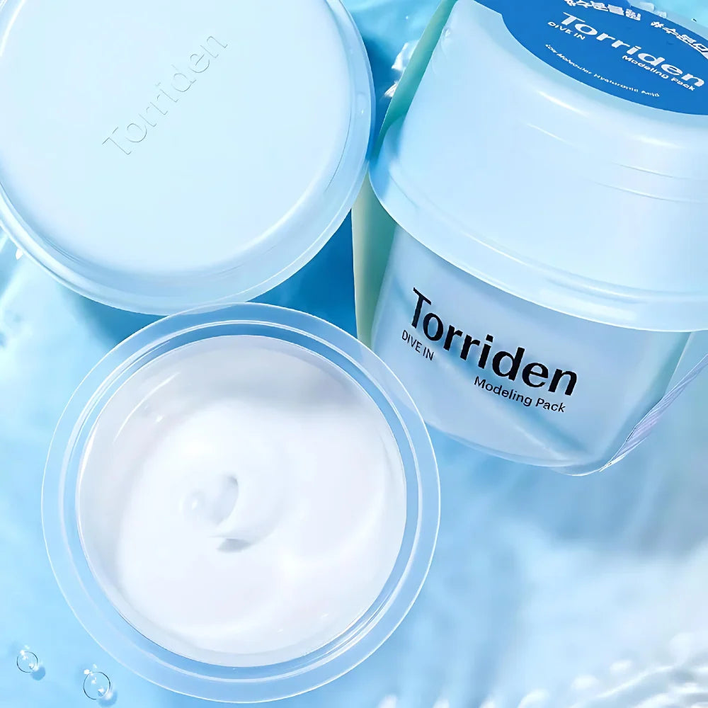 Torriden DIVE-IN Modeling Pack 25g, vegan Korean cooling peel-off modeling mask with hyaluronic acid to soothe and hydrate stressed skin Australia