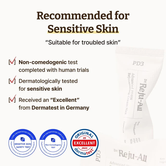 Dr.Reju-All Advanced PDRN Rejuvenating Cream — Korean salmon PDRN, niacinamide and hyaluronic acid hydrating soothing moisturiser Australia