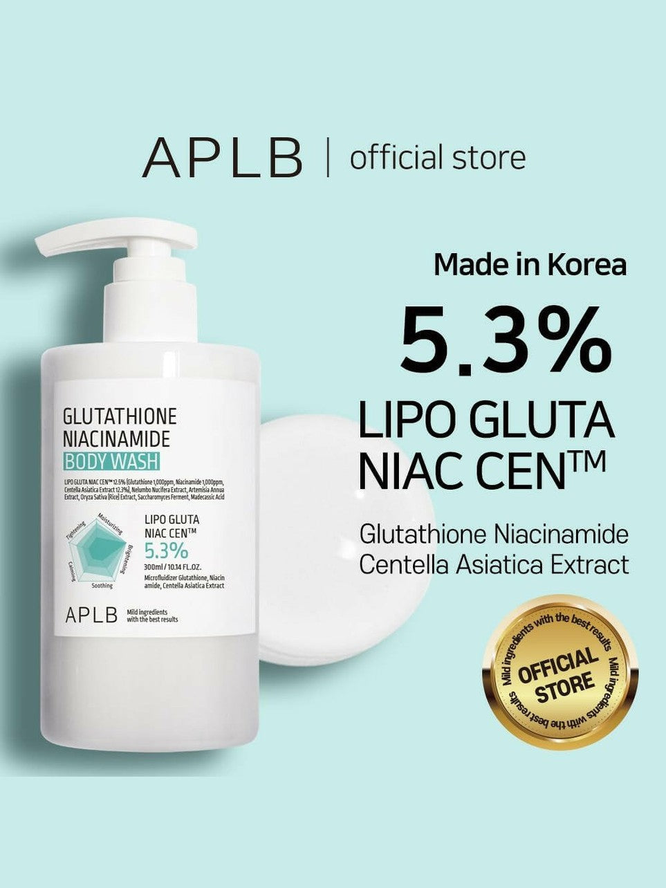 APLB Glutathione Niacinamide Body Wash