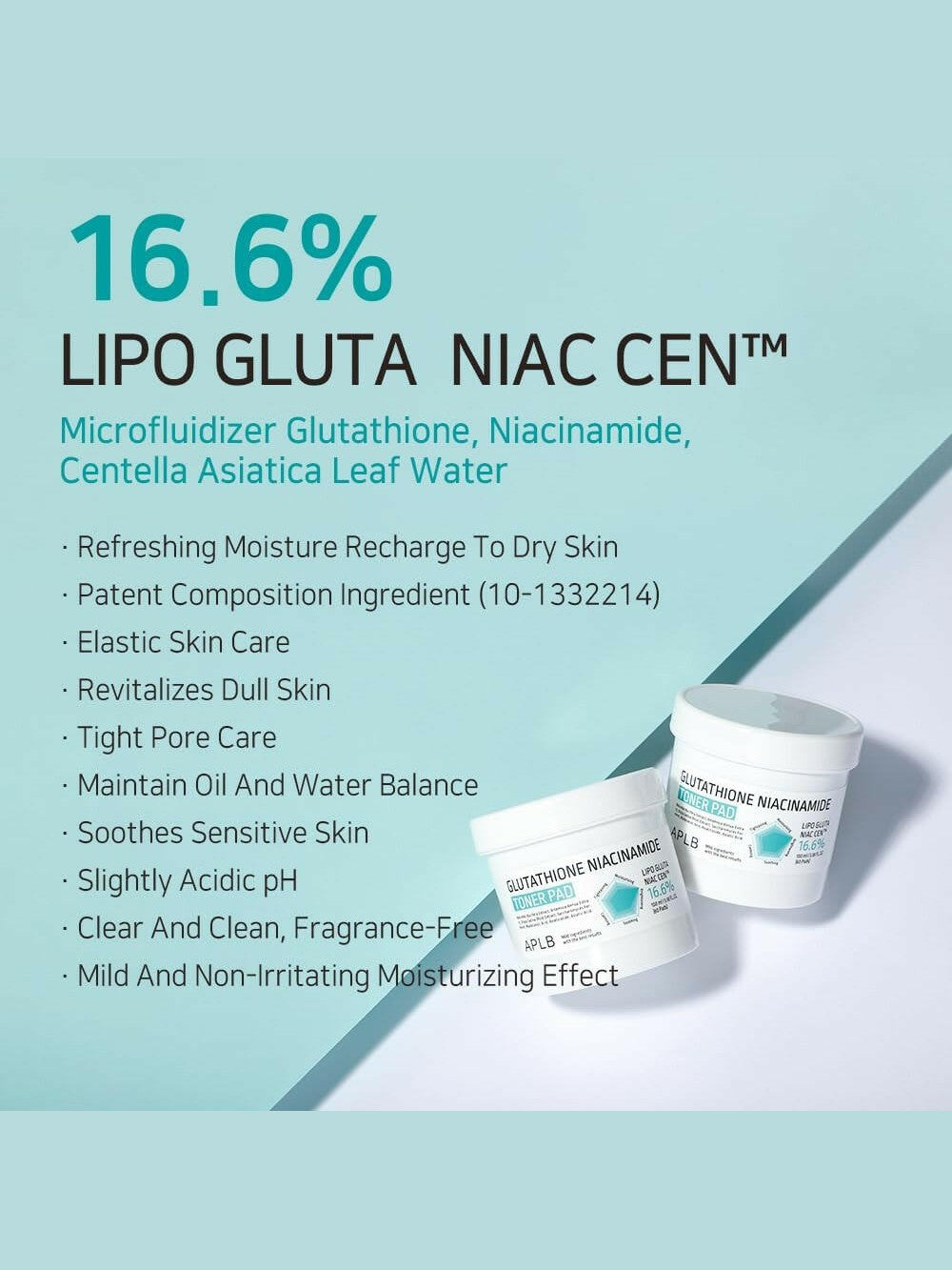 APLB Glutathione Niacinamide Toner Pad