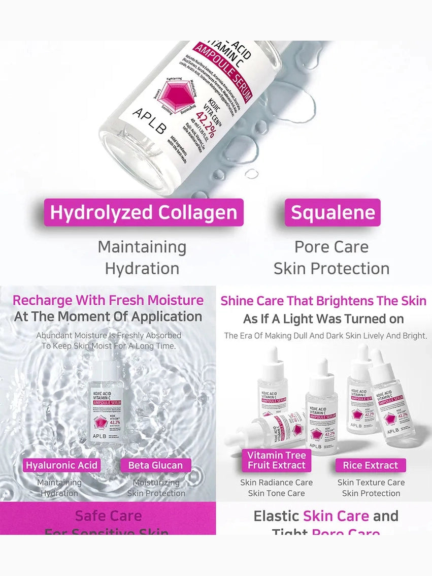 APLB Kojic Acid Vitamin C Ampoule Serum