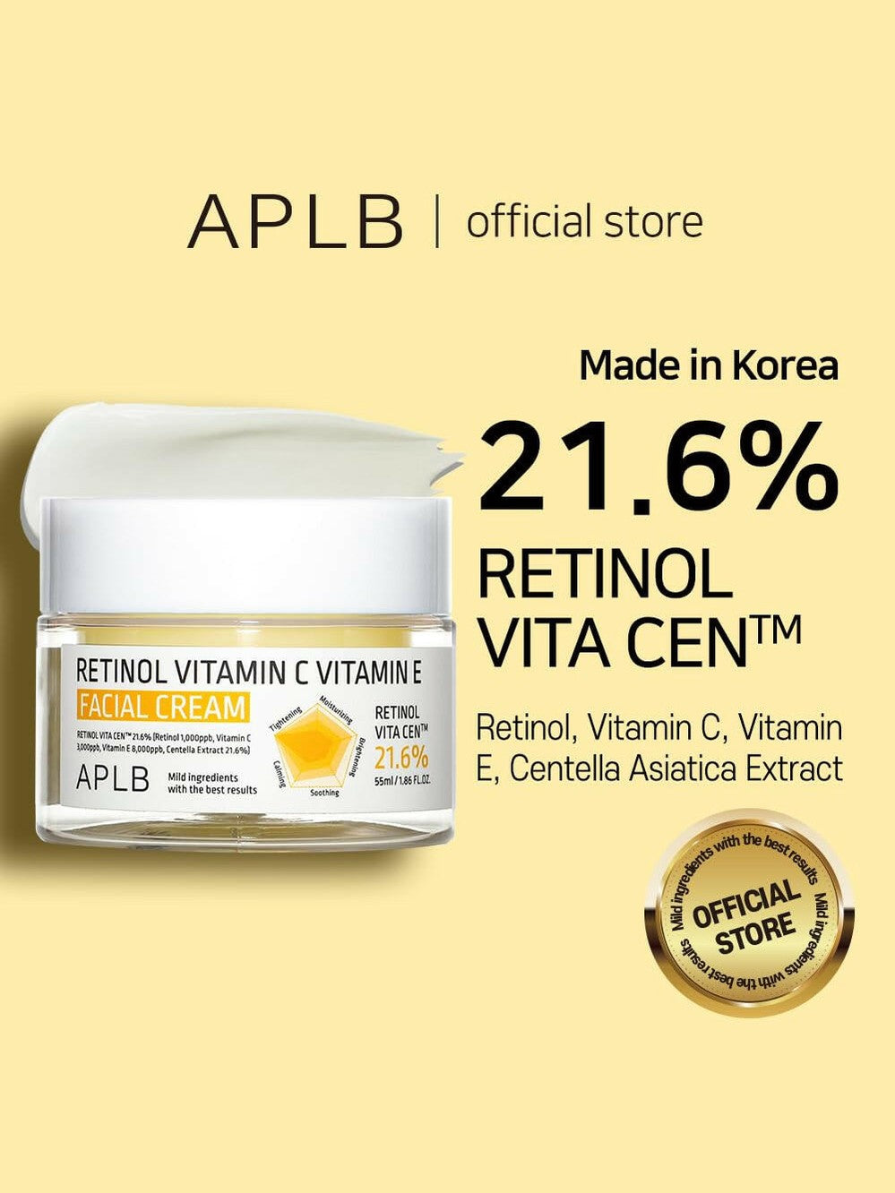 APLB Retinol Vitamin C Vitamin E Facial Cream