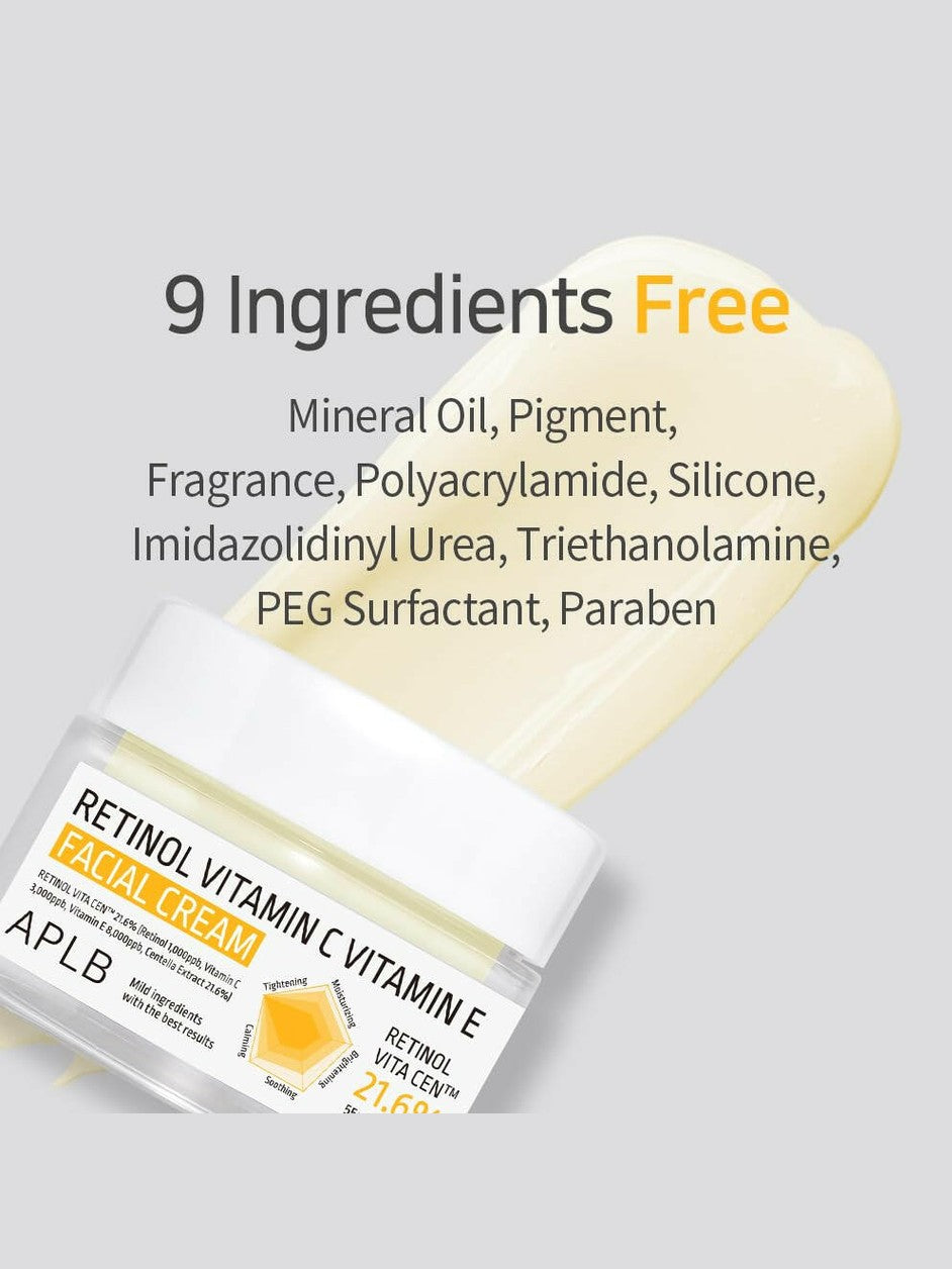 APLB Retinol Vitamin C Vitamin E Facial Cream
