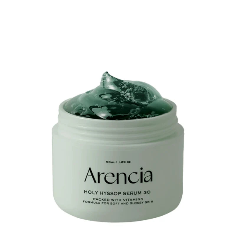 Arencia Holy Hyssop Serum 30 50g, vegan Korean hyssop and vitamin ACE serum for intense brightening and glow Australia