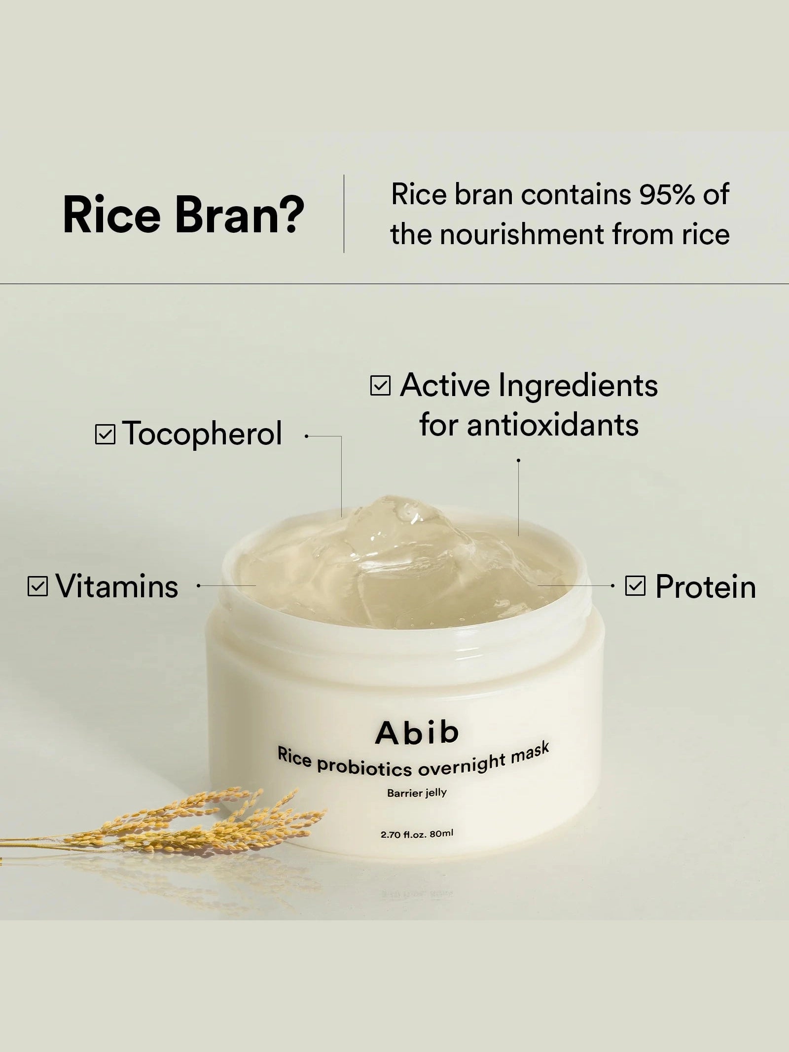 Abib Rice Probiotics Overnight Mask Barrier Jelly