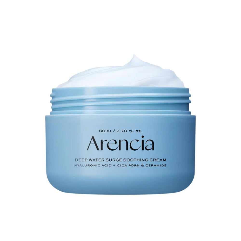 Arencia Deep Water Surge Soothing Cream 110ml, Korean ceramide and hyaluronic acid cream for deep hydration and soothing Australia