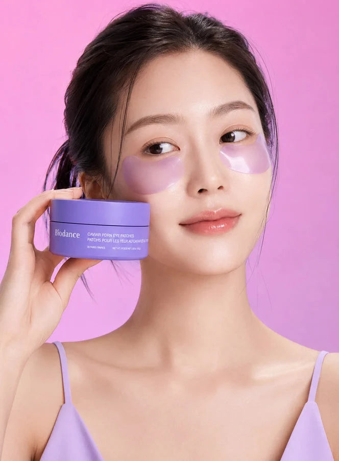 Biodance Caviar PDRN Eye Patches 30 pairs — Korean nourishing hydrogel eye patches with caviar, salmon PDRN and exosomes for firming and puffiness Australia
