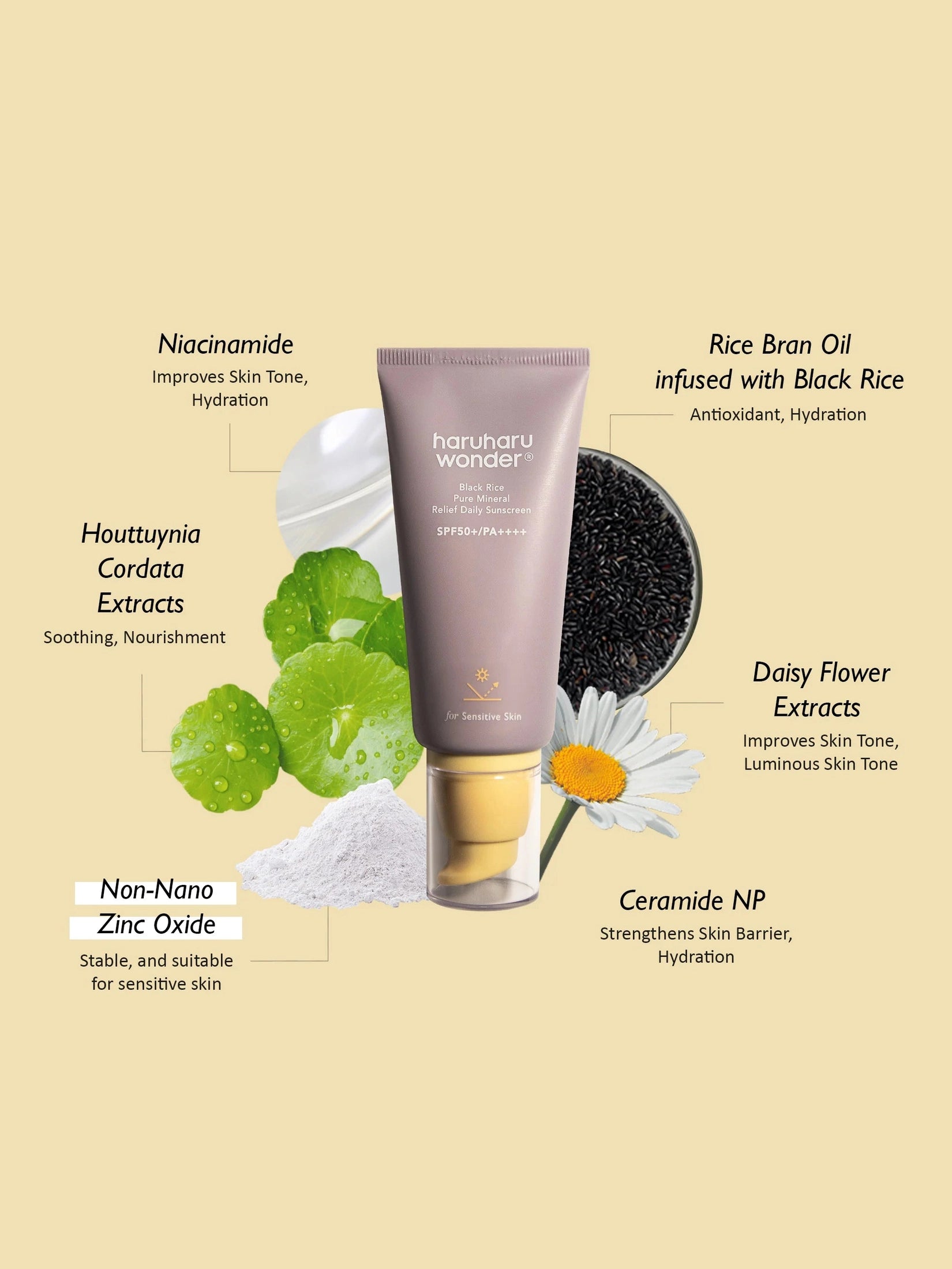 Black Rice Pure Mineral Relief Daily Sunscreen