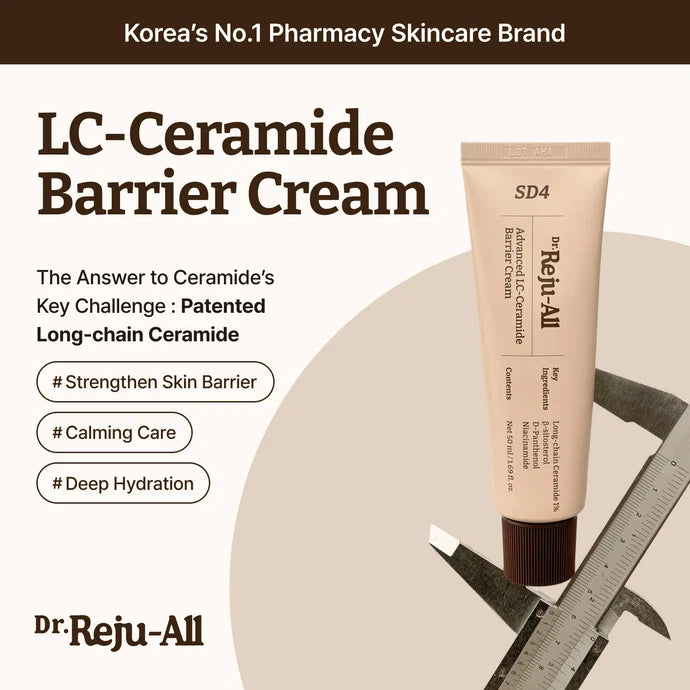 Dr.Reju-All Advanced LC-Ceramide Barrier Cream 50ml — Korean 1% long-chain ceramide barrier repair moisturiser for sensitive dry skin Australia