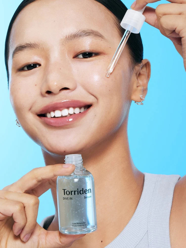 Torriden DIVE-IN Low Molecular Hyaluronic Acid Serum 50ml, vegan fragrance-free five-form hyaluronic acid hydrating serum for all skin types Australia