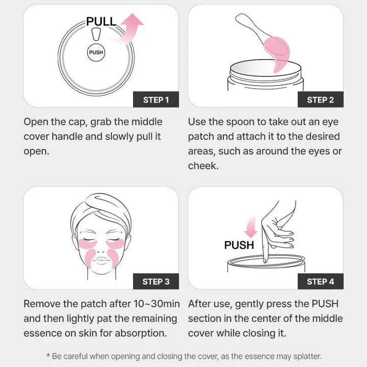 COSRX The Peptide Collagen Hydrogel Eye Patch 60 patches, Korean peptide collagen and caffeine under-eye patches for puffiness, fine lines and firmness Australia