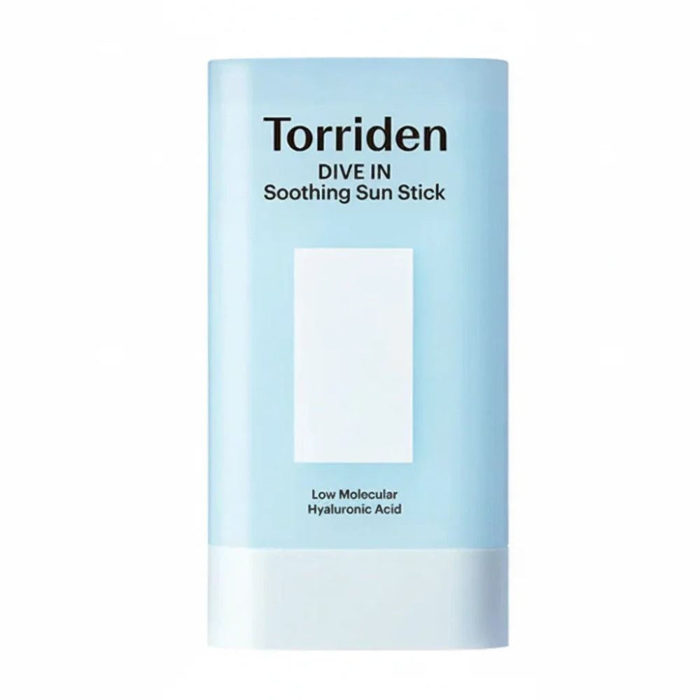 Torriden DIVE-IN Soothing Sun Stick 19g, vegan Korean SPF50+ PA++++ cooling sun protection stick with hyaluronic acid and no white cast Australia