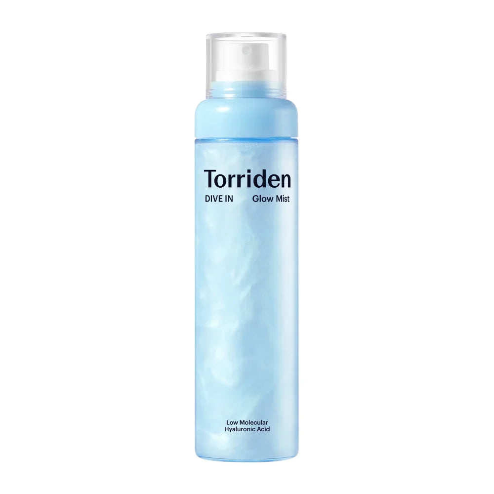 Torriden DIVE-IN Low Molecular Hyaluronic Acid Glow Mist 120ml, vegan Korean five-form hyaluronic acid face mist for dewy hydration and natural glow Australia