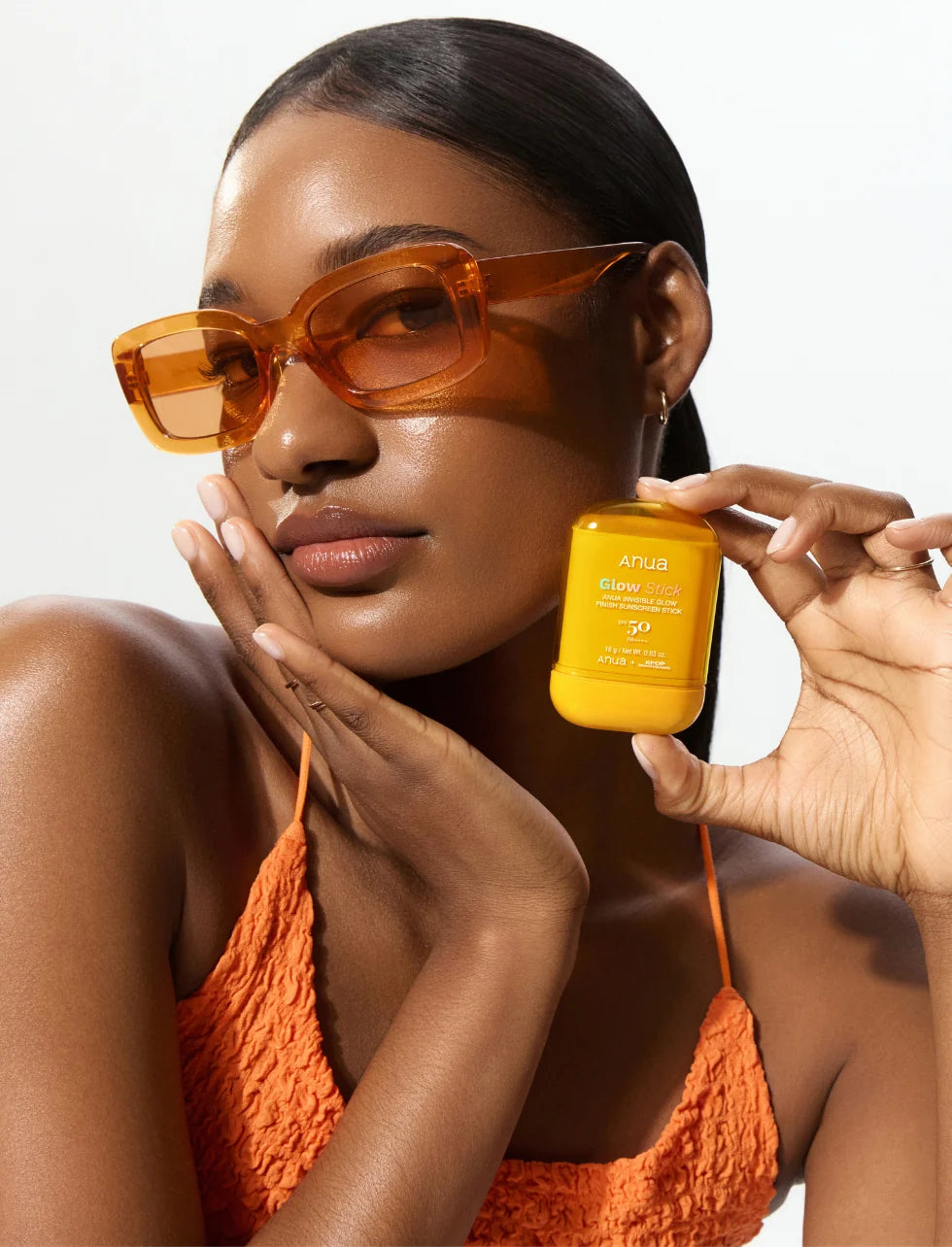 Anua Invisible Glow Finish Sunscreen Stick SPF50 PA++++ 18g — Korean clear no white cast dewy glow sun stick for face and body Australia