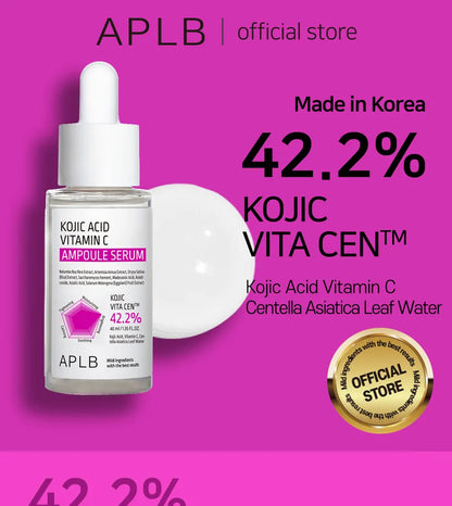 APLB Kojic Acid Vitamin C Ampoule Serum | KOJIC VITA CEN™ 42.2% 1.35 FL.OZ 40ml Korean Skincare